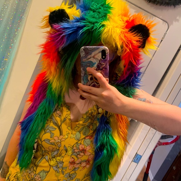 Bolli Imports Jackets & Blazers - Bolli Imports Rainbow Bear Vest w/ hood!